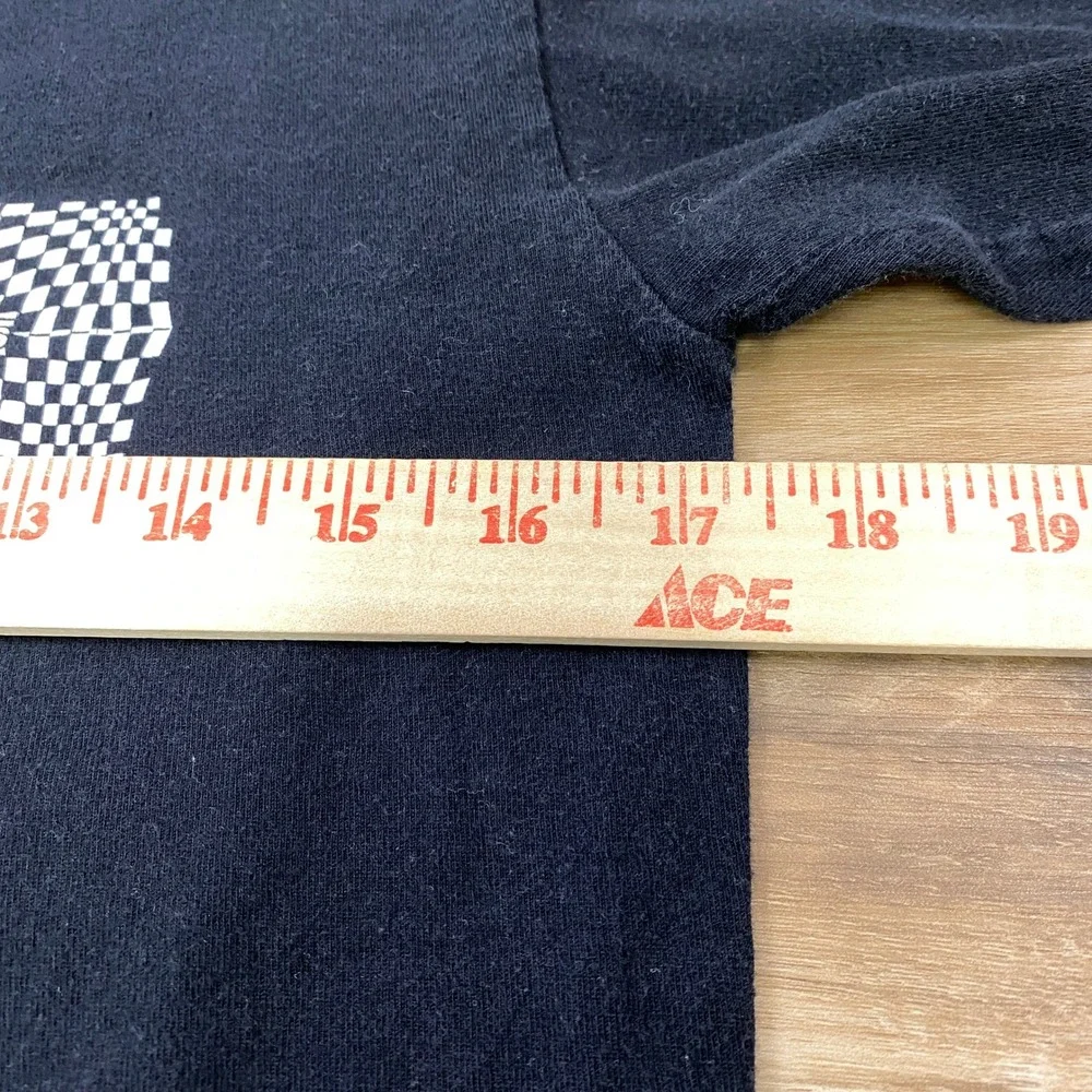 Vans Long Sleeve Shirt Mens Small Streetwear Cotton Classic Fit Black Skater Tee - Picture 7 of 8